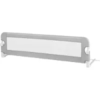 Costway Bettgitter klappbar, Bettschutzgitter, Babybettgitter, Kinderbettgitter, Rausfallschutz fuer das Kinderbett, Zwillingsbett, Doppelbett, Queensize- und Kingsize-Bett 150 x 42 cm/grau