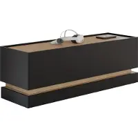 Mirjan 24 TV-Lowboard Zarpant 150 2K, Stilvoll Wohnzimmer, Lowboard (Farbe: Schwarz / Eiche Cremona)