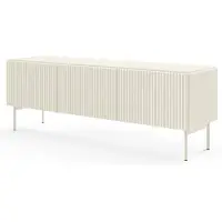 Masseno TV-Schrank TRATTO 147 cm Fernsehschrank mit 3 Türen TV-Lowboard für Wohnzimmer Modern 147x39,8x51,2 cm Kaschmir / Kaschmir
