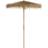 Syfax Tiki-Schirm mit Bananenblatt-Dach 180 cm Bambus