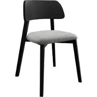 Mirjan 24 Stuhl Dario, Wohnzimmer, Modern Kollektion, Esszimmerstuhl, Holzkonstruktion (Farbe: Magic Velvet 2240, Holzfarbe: Schwarz)