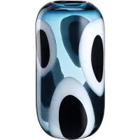 Leonardo Dekovase "Vase OCCHI BLU", blau, B:17cm H:32,5cm T:12,5cm, Glas, Vasen, Dekovase