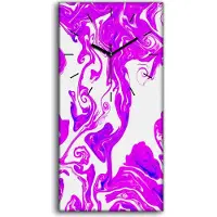 Coloray Dekor Leinwand Uhr Wandbilder Geräuschlos 30x60 Malerei Abstrakte Kunst - schwarze Hände
