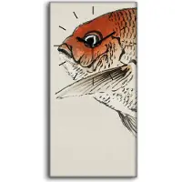 Coloray Dekor Leinwand Uhr Wandbilder 30x60 Malerei Asiatische Tier Fisch Kunst - schwarze Hände