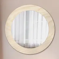 Coloray Ø60cm Modern Spiegel - Wandspiegel Wandmontage- Schlafzimmer - Blumen Löwenzahn
