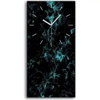 Coloray Wanduhr Bürouhr Leinwand Bild Geräuschlos Kunstdruck 30x60 Abstrakte Kunst - weiße Hände