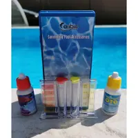 BruKa Germany Flüssiger Pooltester CARIBIC Chlor PH-Wert Brom Pool Wasser Tester Wassertester
