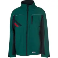 Planam Softshelljacke Highline Gr. 3XL grün/schwarz/rot