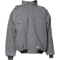 Planam Winterblouson Canvas 320 Gr. L grau/schwarz
