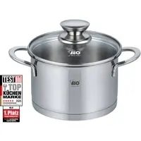 Elo Fleischtopf "Galant", silber (silberfarben), Ø:14cm, Töpfe, Fleischtopf, integriertes Öl- Dosier-System, Induktion