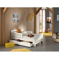 Vipack Kinderbett in Weiß ausziehbar mit Bettschublade 140/ 160/ 200 cm