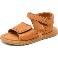Bisgaard Sandale "Andrea", Mädchen, Gr. 30, braun (cognac), Leder, festlich, Schuhe Sandale, Sommerschuh, Mädchen Schuh mit Klett, Größenschablone zum Download