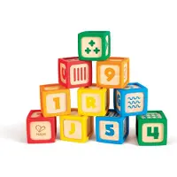 Hape Spielbausteine "ABC-Spielsteine", bunt, Spielbausteine, Kinder, Holz, Spielbausteine, aus Holz und Silikon