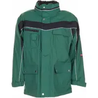 Planam unisex Winterjacke PLALINE grün, schwarz Grösse S