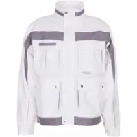 Planam Bundjacke Plaline Gr. 64 reinweiß/zink