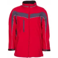 Planam Softshelljacke Plaline Gr. 3XL rot/schiefer