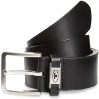 Tom Tailor Ledergürtel "TTCOREY", Herren, Gr. 95, schwarz, Rindsleder, Gürtel Ledergürtel, 4 cm breiter Herrengürtel, ideal zu Jeans und Chino, bis Gr. 120