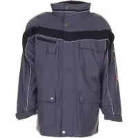 Planam Allwetterjacke Plaline Gr. 2XL schiefer/schwarz