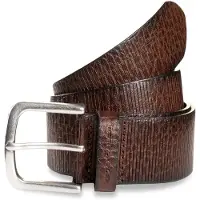 Tom Tailor Ledergürtel "TTROY", Herren, Gr. 95, braun (dunkelbraun), Rindsleder, Gürtel Ledergürtel, 4 cm breiter Herrengürtel, ideal zu Jeans und Chino, bis Gr. 120