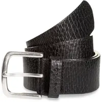Tom Tailor Ledergürtel "TTROY", Herren, Gr. 105, schwarz, Rindsleder, Gürtel Ledergürtel, 4 cm breiter Herrengürtel, ideal zu Jeans und Chino, bis Gr. 120