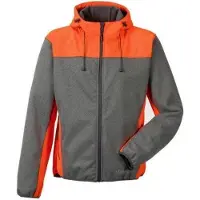 Planam Softshelljacke "Kontrast" Outdoor - 4XL - grau/orange