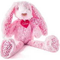 LUMPIN Handpuppe Hase Stella rosa 34 cm 94097