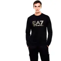 EA7 für Herren. 7M002278_AF22266 Sweatshirt Core schwarz (3XL), Lässig, Baumwolle
