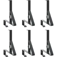 Syfax Schneewächter Unterstützung 6 pcs Schwarz 29,5 x 3 x 34,5 cm