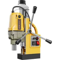 Vevor Magnetic Drill 1200W 2810 lbf Mag Drill Press 1.6 in Boring Diameter Yellow