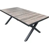 Garden Pleasure Gartentisch "RANA", grau, B:202cm H:75cm T:100cm, Tische, Gartentisch, Keramik-Tischplatte, BxTxH: 202x100x75 cm