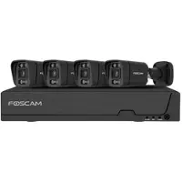 Foscam FNA108E-B4-2T-B PoE Kameraset, 8-Kanal NVR, 2TB, Schwarz