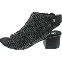 Rieker Sandalette, Sommerschuh, Sandalette, Blockabsatz, in modischer Flecht-Optik