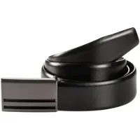 MONTI Koppelgürtel "BERLIN", Herren, Gr. 90, schwarz, Materialmix, unifarben, Gürtel Koppelgürtel, 3,5 cm breit, Klassisch-Business, Koppelschließe