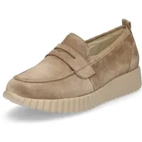 Waldlaufer Damen Slipper taupe 5,5