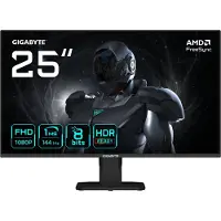 Gigabyte GS25F14 25” FHD Gaming-Monitor - 1920 x 1080, 144Hz, 1ms, 300 cd/m², Display HDR 10, HDMI 2.0, DisplayPort 1.2, 62,2 cm (24.5"), 1920 x 1080 Pixel, Full HD, LED, 1 ms, Schwarz