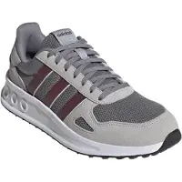 Adidas Sneaker SPORTSWEAR "RUN 84", Herren, Gr. 42, grau (grau three, shadow rot, grau two), Leder, Synthetik, Textil, Schuhe Sneaker, inspiriert vom Design des LA Trainer