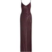 Vera Mont Abendkleid mit Seitenschlitzen in Dark Red/Grey | Gr.: 40