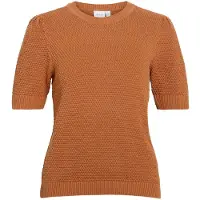 Vila Kurzärmeliges Strickoberteil