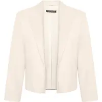 Betty Barclay Kurzblazer "Kurzblazer mit 3/4 Arm", Damen, Gr. 46, beige, Obermaterial: 86% Polyester PES. 14% Elasthan EL., Blazer Kurzblazer