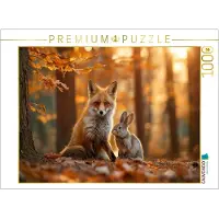 CALVENDO Puzzle Ein stiller Moment im Herbstwald | 1000 Teile Lege-Größe 64 × 48 cm Foto-Puzzle für glückliche Stunden