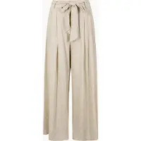 Apricot Palazzohose "Weite Hose aus Leinenmischung", Damen, Gr. L (40), N-Gr, beige (stein), gewebt, Obermaterial: 78% Viskose CV. 22% Leinen LI., uni, Hosen Palazzohose, Einfarbig