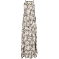 Apricot Maxikleid "Maxikleid", Damen, Gr. M (38), N-Gr, weiß (stein), gewebt, Obermaterial: 81% Viskose CV. 19% Leinen LI., bedruckt, Kleider Maxikleid, Druck
