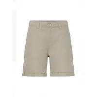 Oxmo Chinoshorts "Chinoshorts OXKvita", Damen, Gr. 44, N-Gr, beige (dune), Obermaterial: 99% Baumwolle CO. 1% Elasthan EL., Hosen Chinoshorts