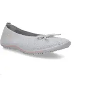 Dockers Ballerina BY GERLI, Damen, Gr. 36, Textil, grau (hellgrau), Mesh, Schuhe Ballerina, Barfußschuh, Slipper, Sneaker mit flexibler Laufsohle