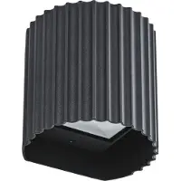 LINDBY LED-Außenwandlampe Ralino, schwarz, 2-flg., IP65