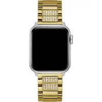 GUESS Smartwatch-Armband "Apple Strap", gold (goldfarben), Uhrenarmbänder, Edelstahl, Smartwatch-Armband, Wechselarmband, Ersatzband, Edelstahl, passend für die Apple Watch