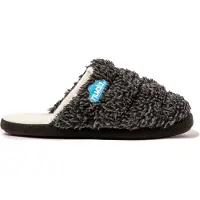 Nuvola . Hausschuhe Herren Damen rutschfester Sohle warm gepolstert bequem darknegro 34/35 EU - UNZOC