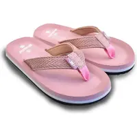 Brasileras Kinder Zehensandalen rutschfester bequem schuhe strand/schwimmbad/stadt rosa 31 EU - UBPFF