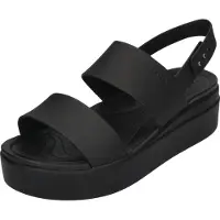 Crocs Brooklyn Low Wedge 206453-060, Sandalen, Damen, Schwarz, Größe: 38/39