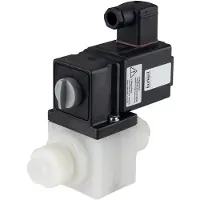 Burkert Magnetventil NC PVC FKM 0-0.5bar/7psi 100VAC 131 501524